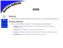 Tablet Screenshot of barhamsoftware.com